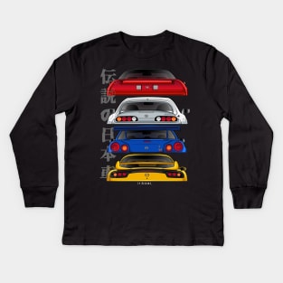 Jdm Legends Kids Long Sleeve T-Shirt